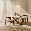 Sokoto Dining Table – White & Gold