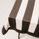 Durban Stripe Tablecloth – Charcoal