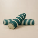 Teal Stripe Bolster 22 x 95cm