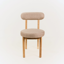 Juno Striped Dining Chair – Blonde