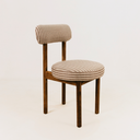 Juno Striped Dining Chair – Brown