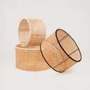 Webbing Rattan Shade – Black Binding