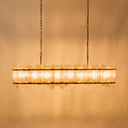 Zuri Chandelier – Brass & Clear