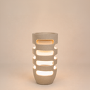 Mikeno Medium Illuminated Planter – White